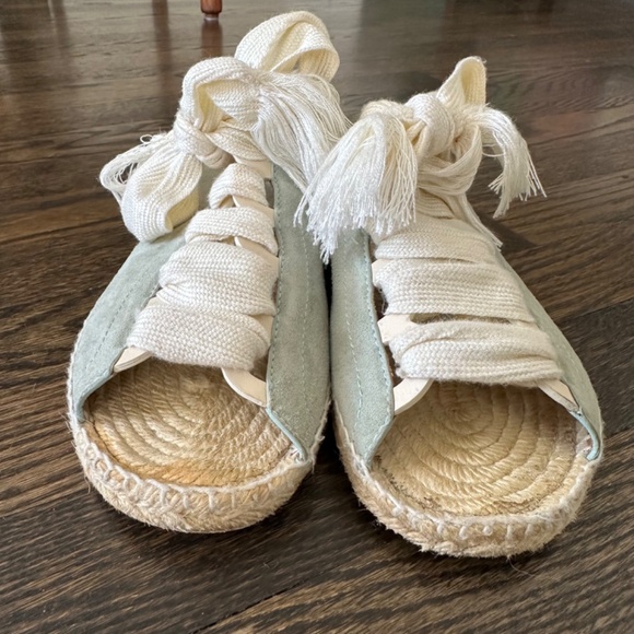 CHLOE "Harper" Suede Espadrilles 37 *Original Box + Dust Bags - Picture 3 of 13